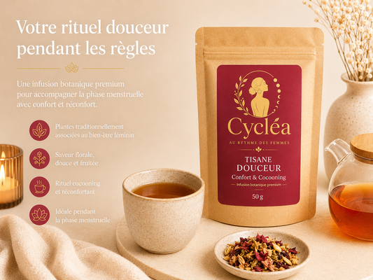 Phase Douceur — Rituel Cocooning | Tisane Règles & Confort Féminin